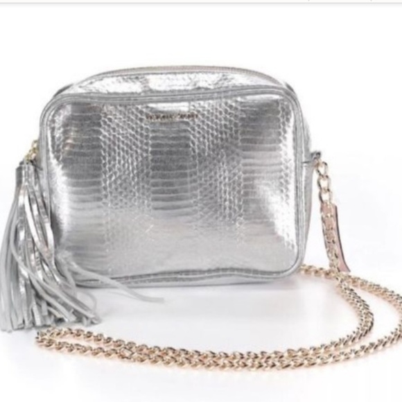 Victoria's Secret Silver/Gold Cross Body Bag - Picture 3 of 4